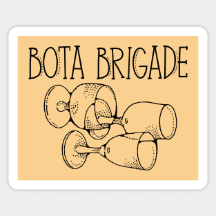 Bota Brigade - black Sticker